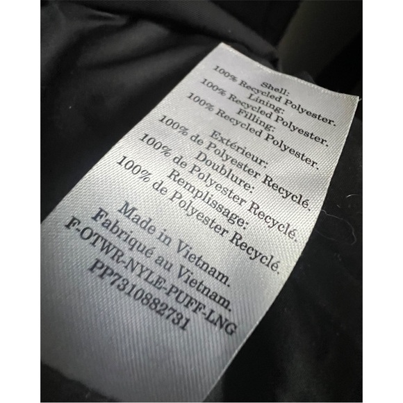 Everlane ReNew Long Puffer Oversized Coat in Black Size Small - Picture 6 of 7